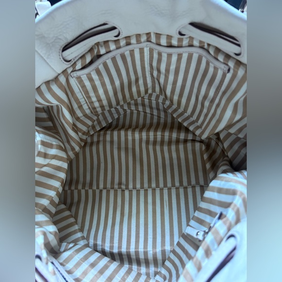 Kate Spade New York Westbury Drawstring Opus Bag, Ivory Pebbled Leather - Picture 6 of 10